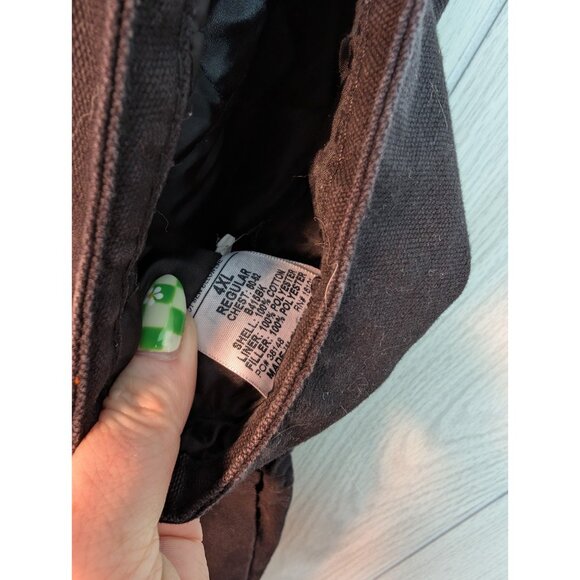 Berne Heritage Insulated Duck Bib Overall Men 4XL Reg B415BK 62 Waist Distressed - Picture 8 of 11